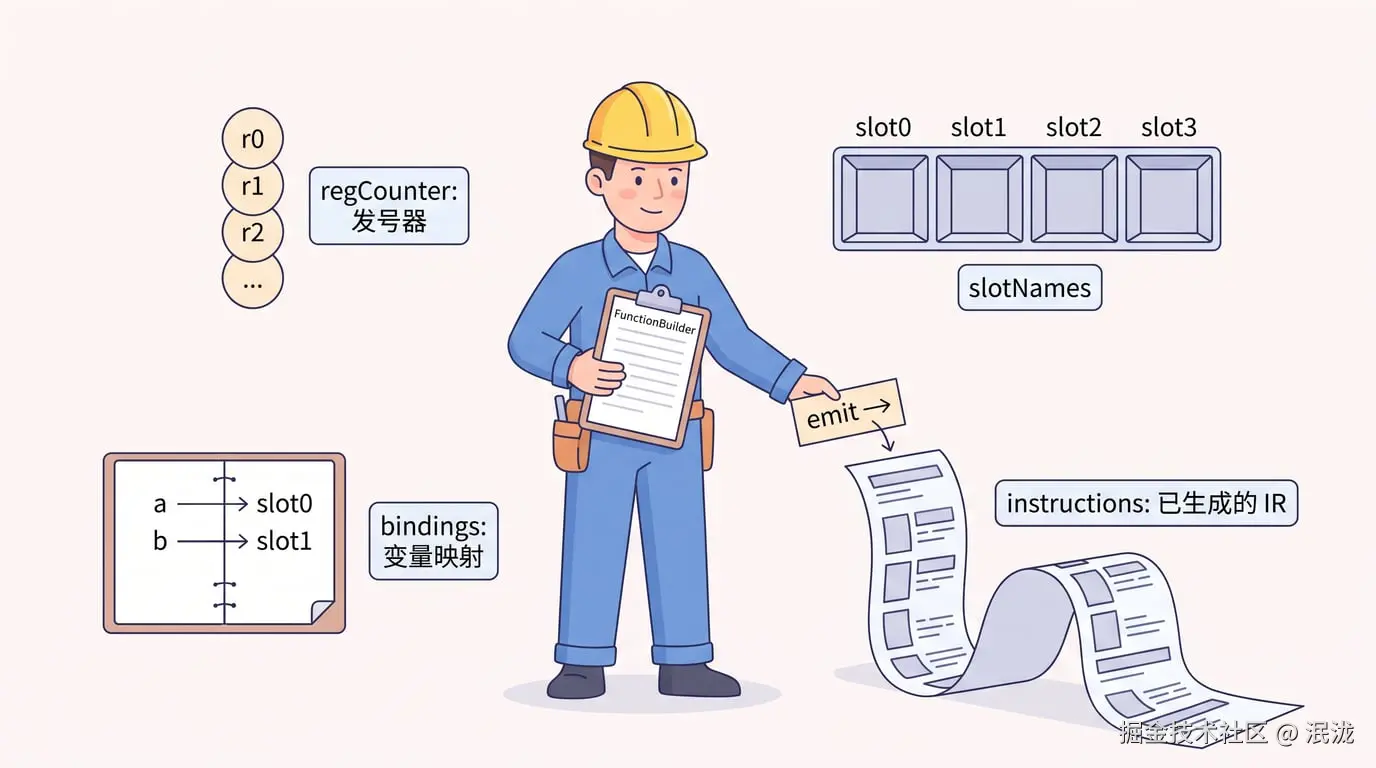 FunctionBuilder 像工地上的记录员