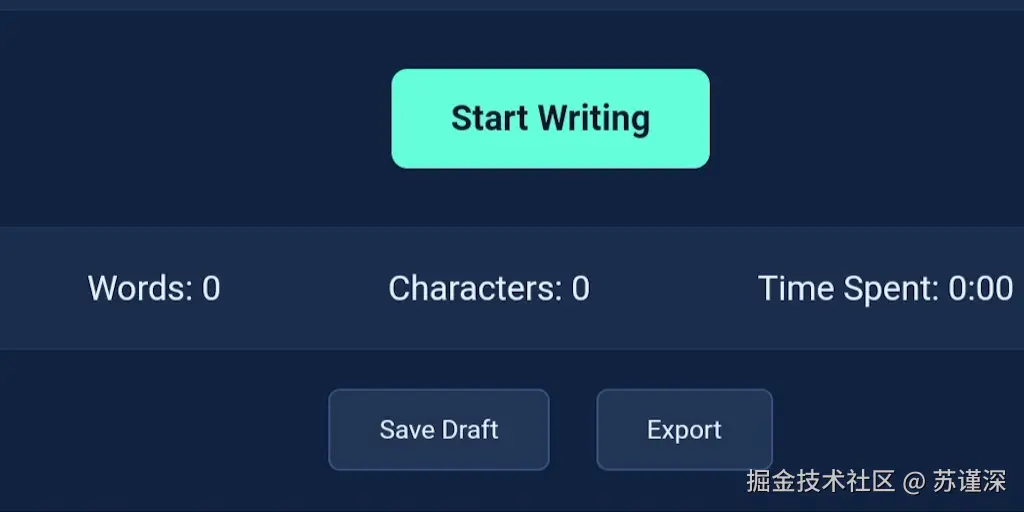 Typing Stopp