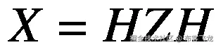 X= HZH