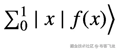 {\sum}_0¹\mid x\mid f(x)\Big\rangle