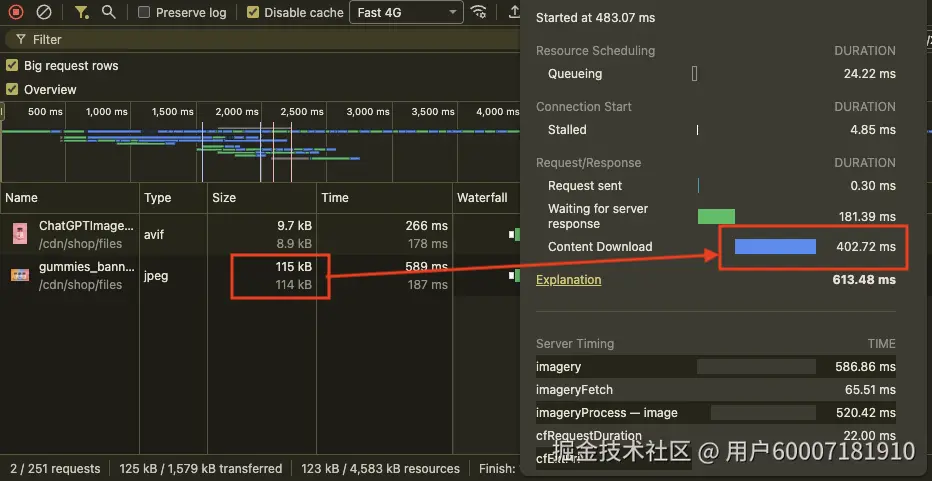 压缩后图片，文件更小