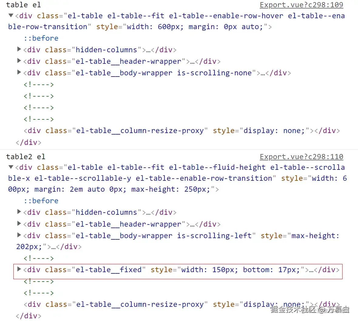table和table2比较