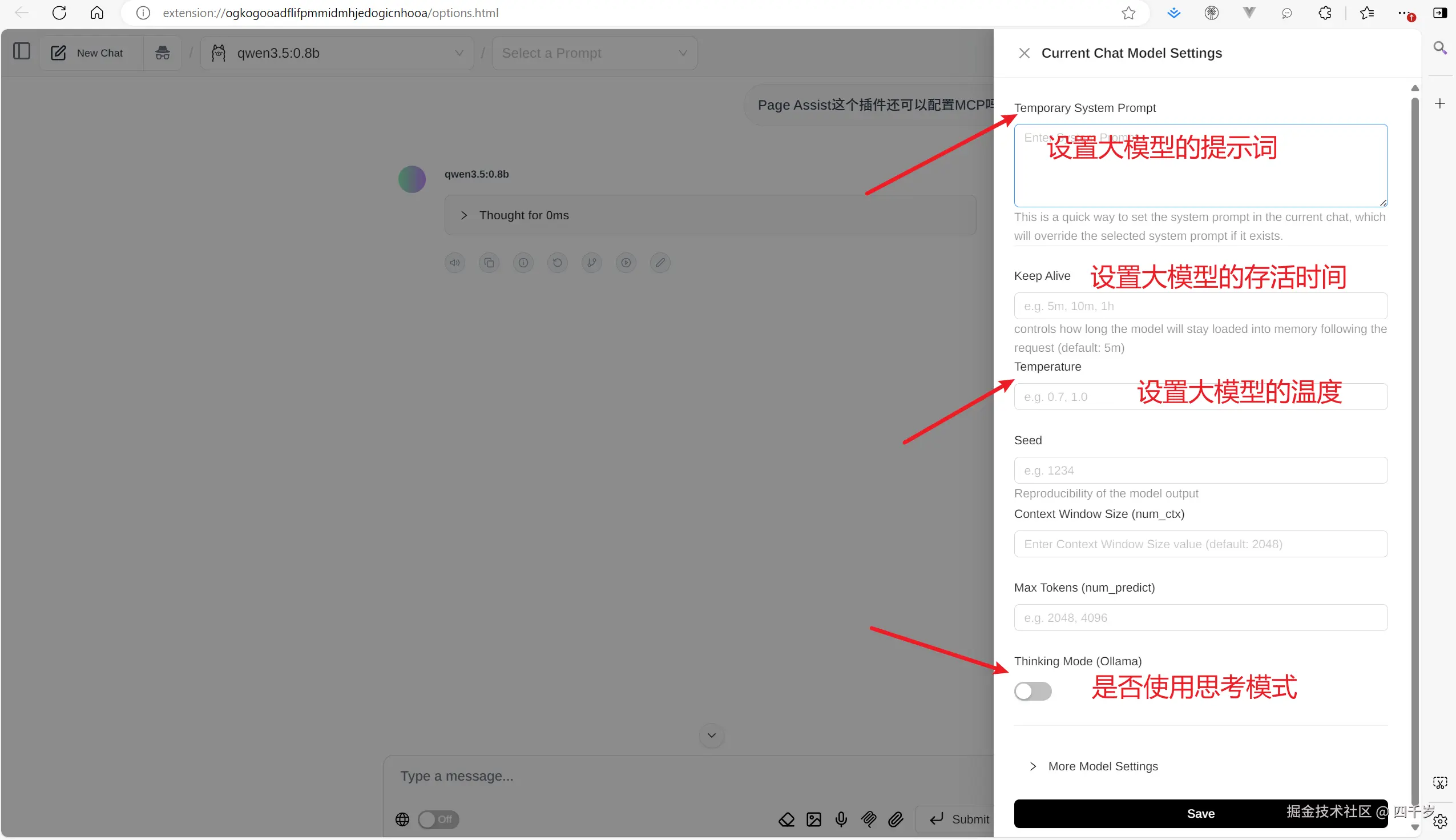 设置大模型的参数