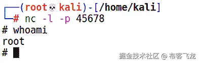 图 8.8 – 连接到我们的反向 shell 监听器