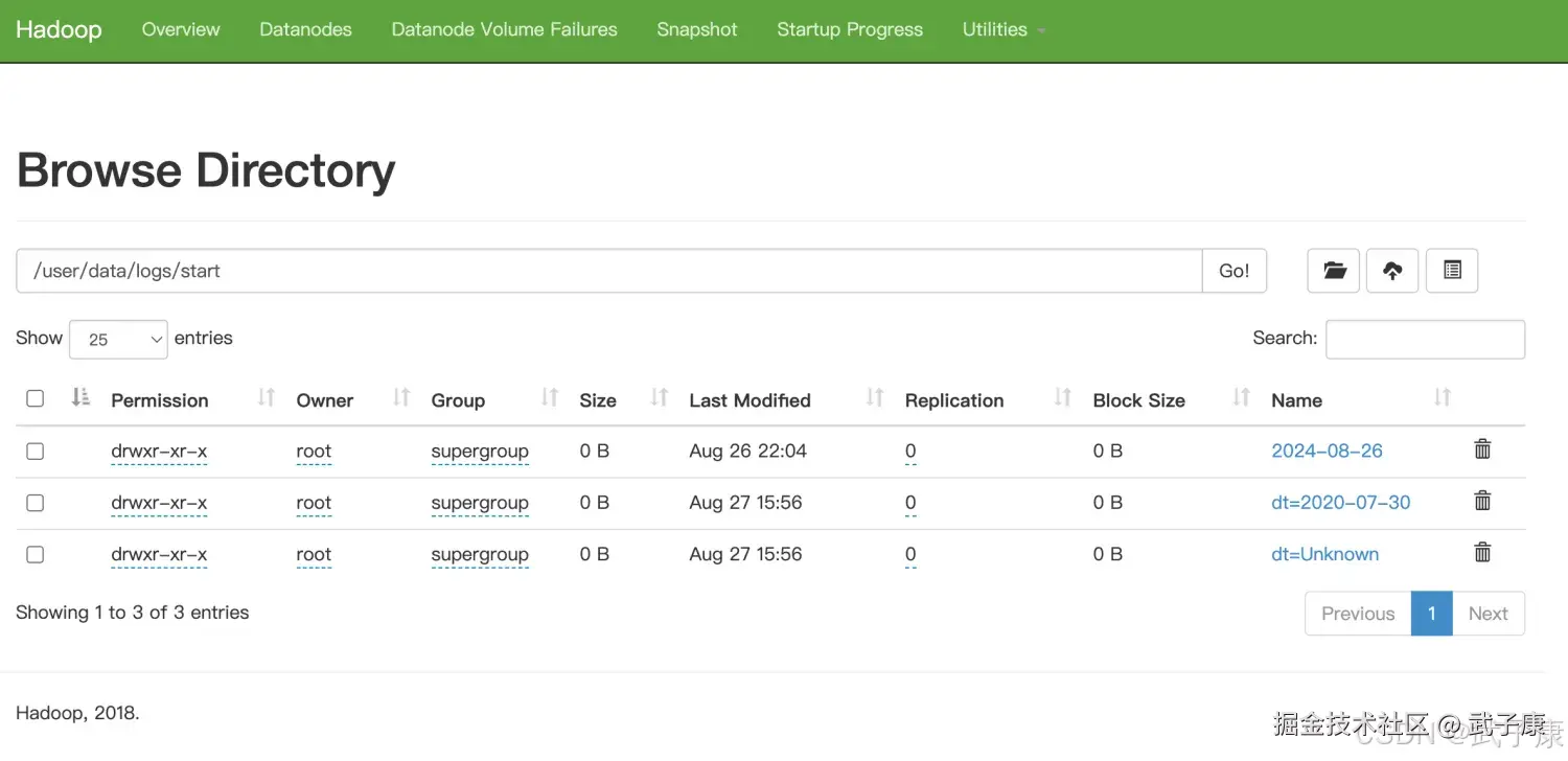 离线数仓 查看HDFS