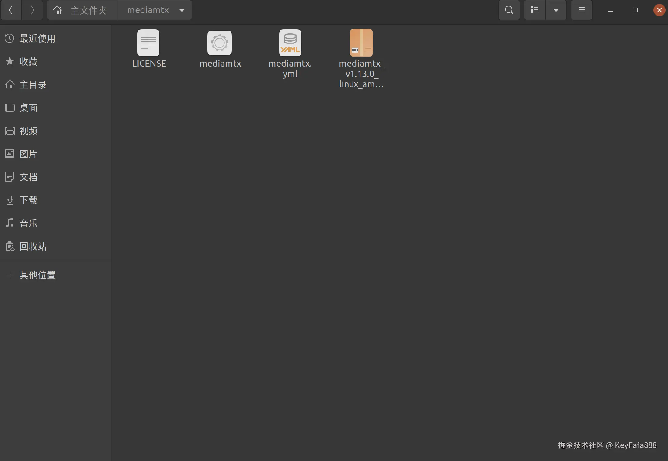 mediamtx解压结果