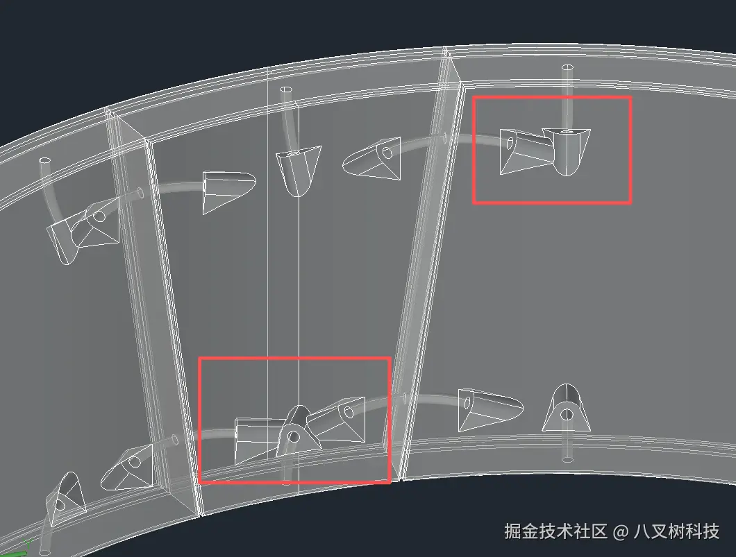 检查相交的螺栓手孔