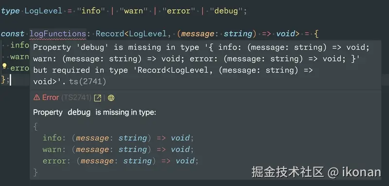 添加 debug 项时的错误