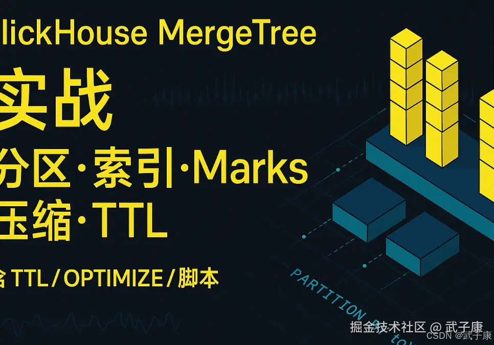 大数据-138 ClickHouse MergeTree 实战详解｜分区裁剪 × 稀疏主键索引 × marks 标记 × 压缩