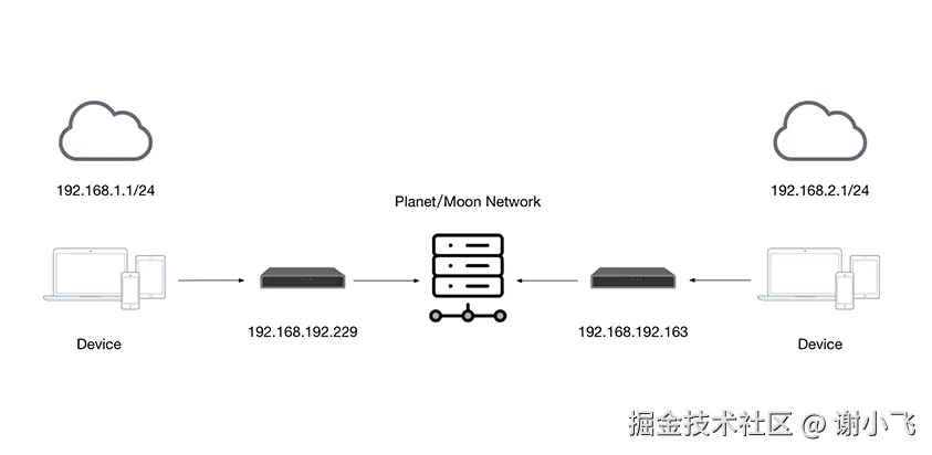 Zerotier网络示意图