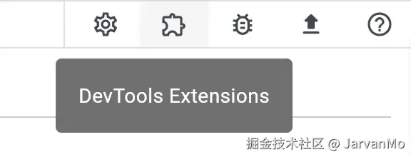 DevTools 扩展菜单按钮