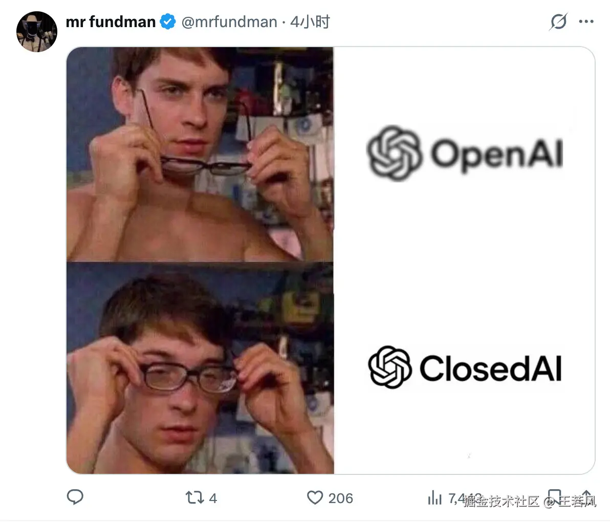 OpenAI and ClosedAI Spider-Man meme