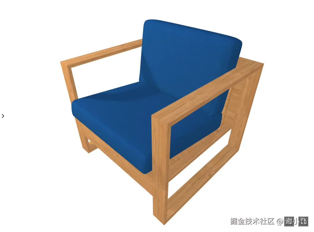 椅子网格对象