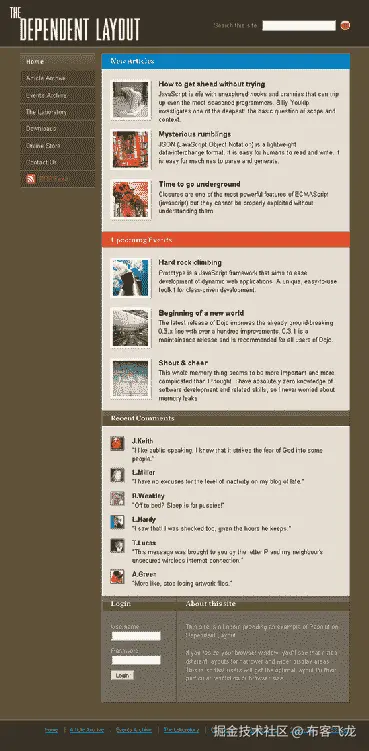 The sample page, optimized for 800600