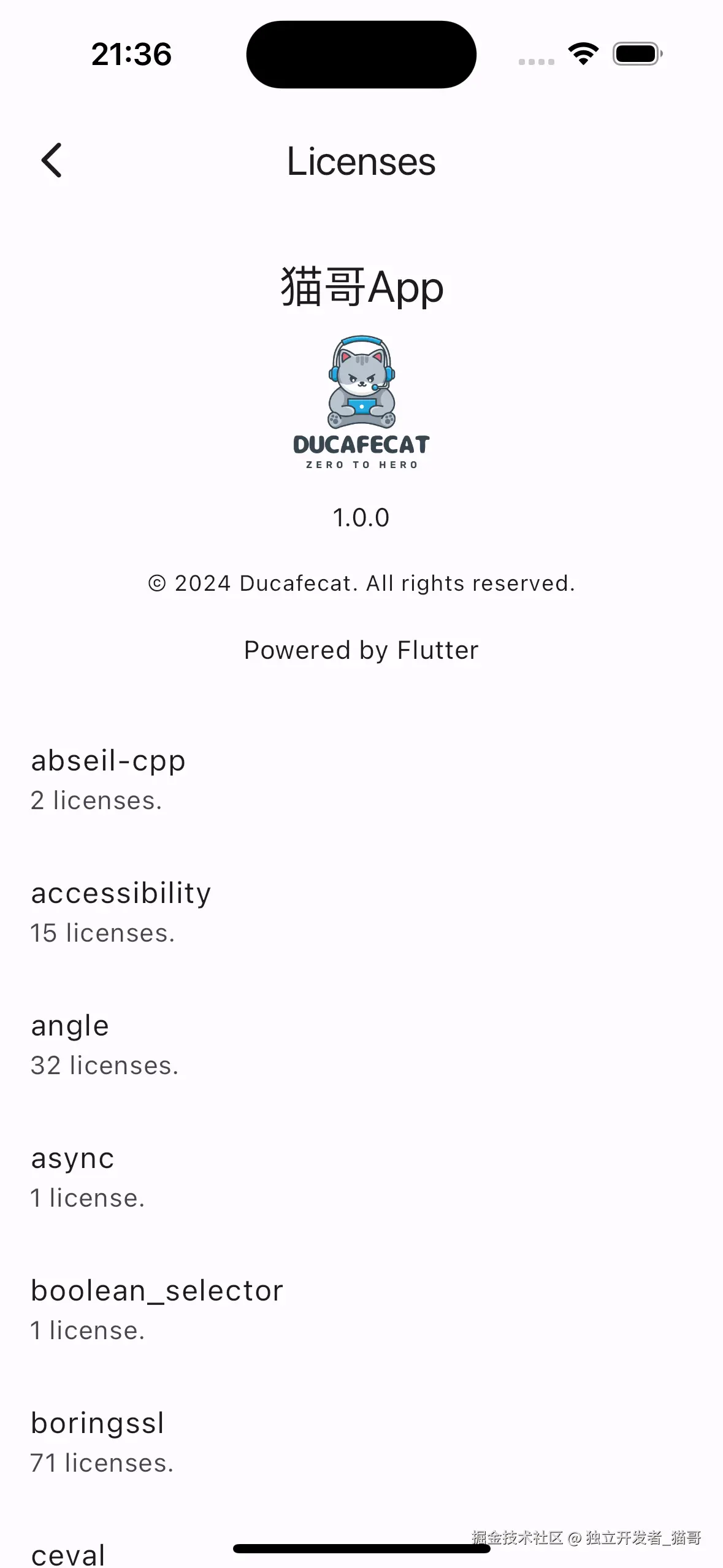 App Licenses