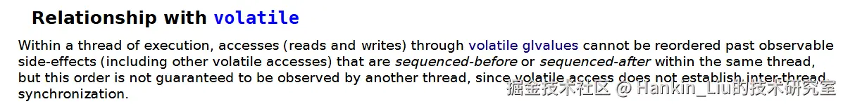 volatile sequenced before