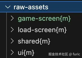 Asset Pack Raw Assets Structure