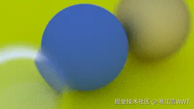Image 22: 带景深的球体渲染结果