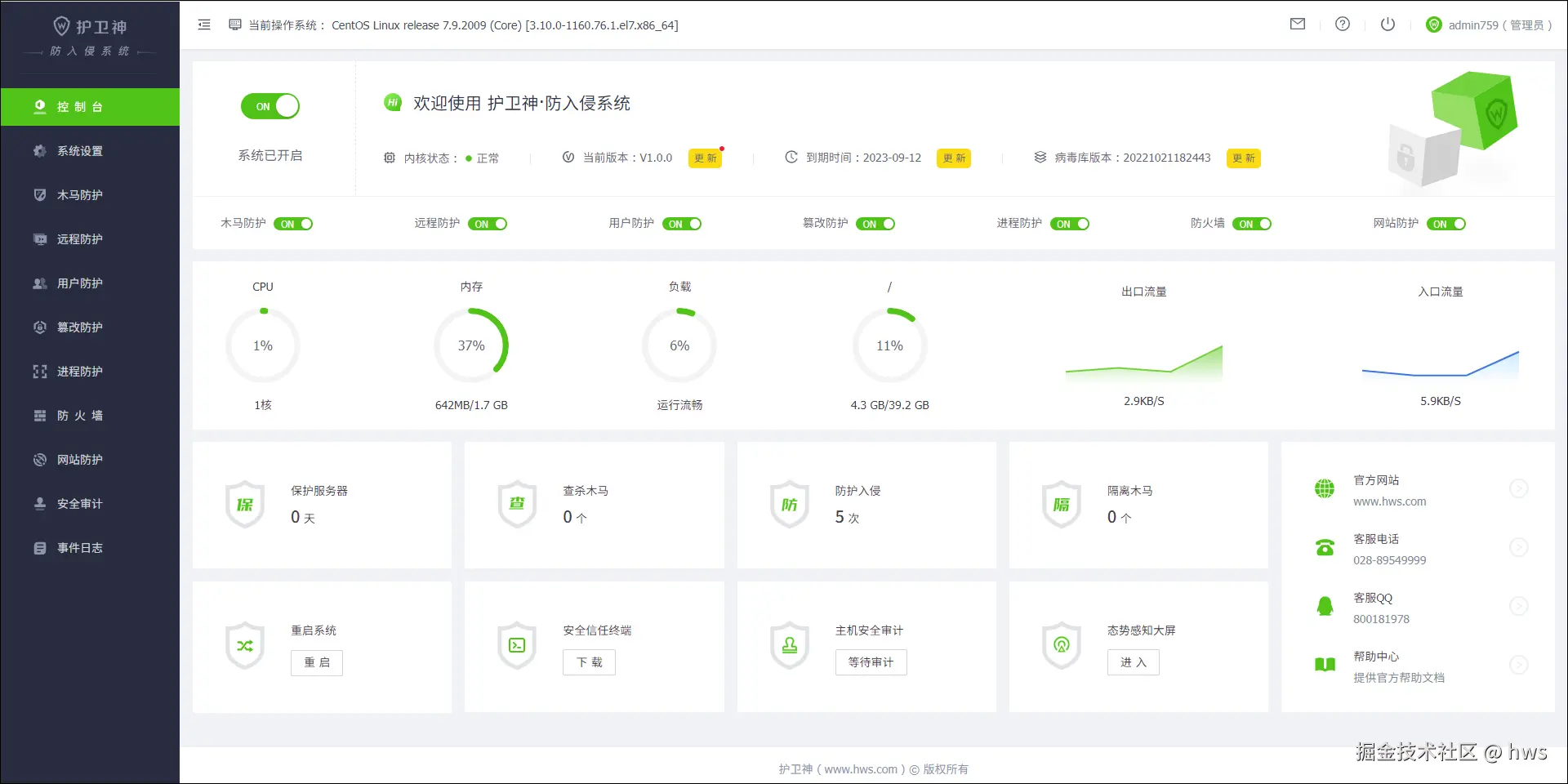 护卫神.防入侵系统
