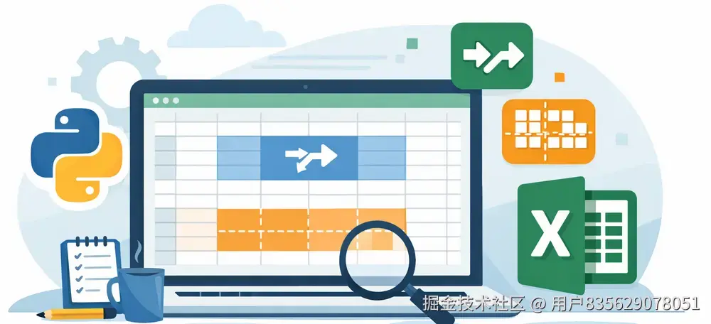 使用 Python 合并与拆分 Excel 单元格