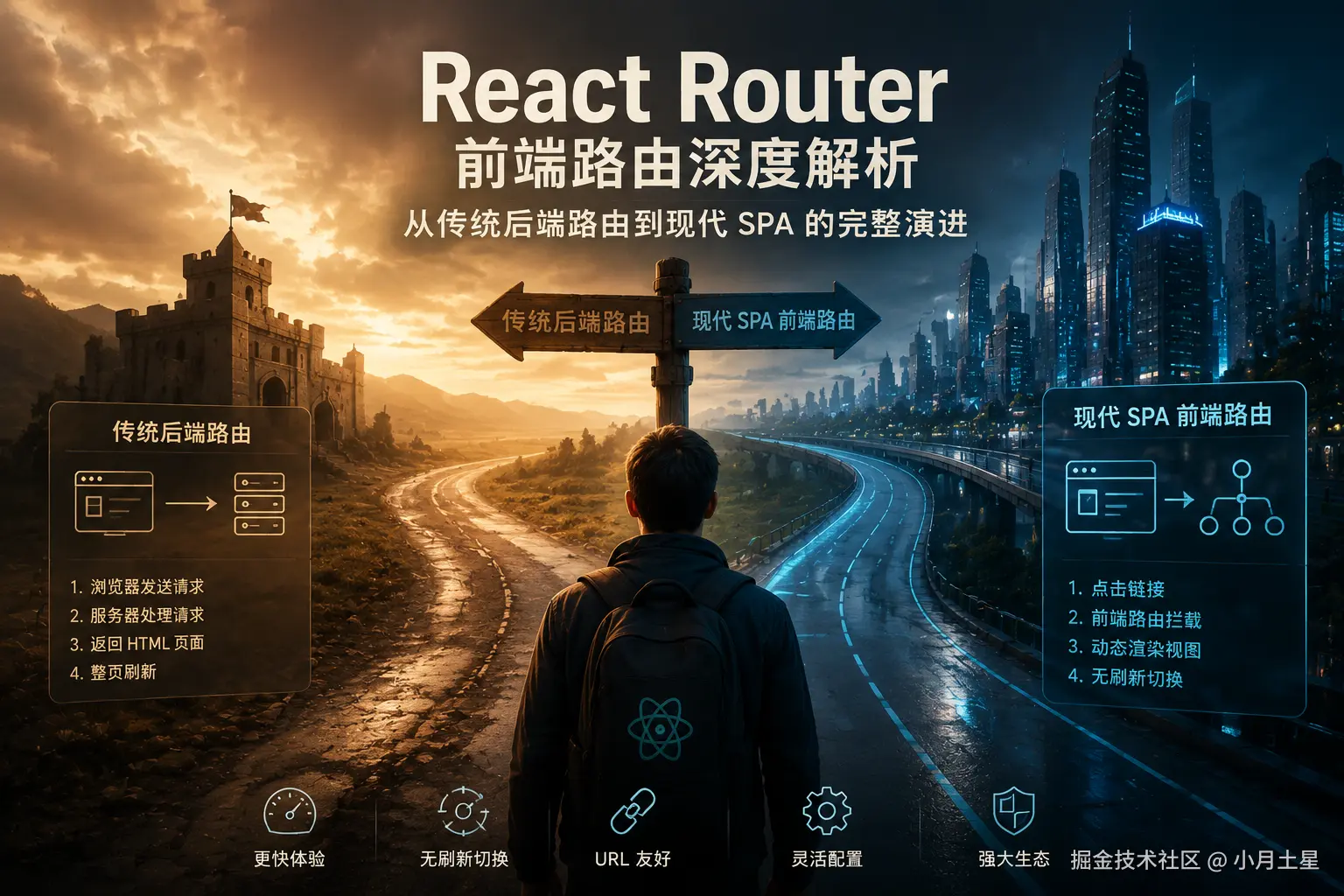 React Router 前端路由深度解析：从传统后端路由到现代 SPA 的完整演进