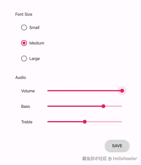 Material 样式浅色主题