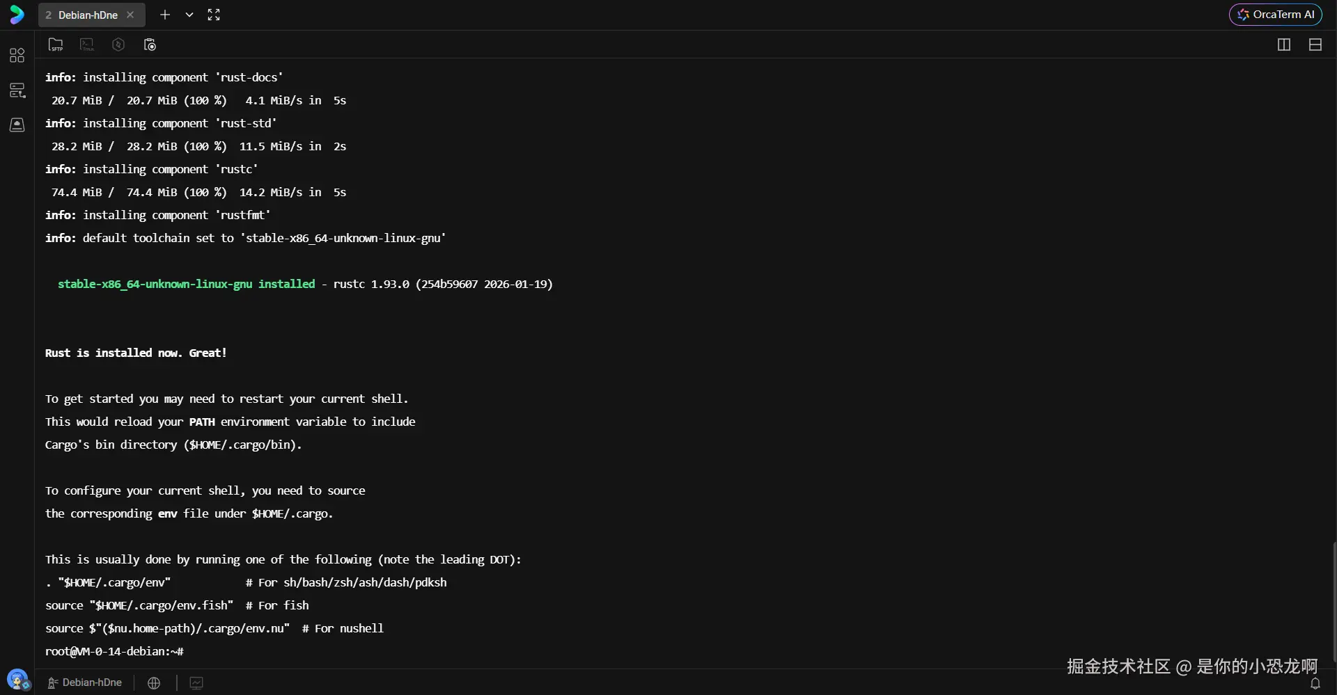 rustup 安装脚本执行