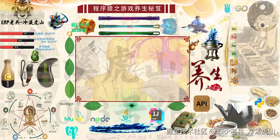 程序猿养生海报