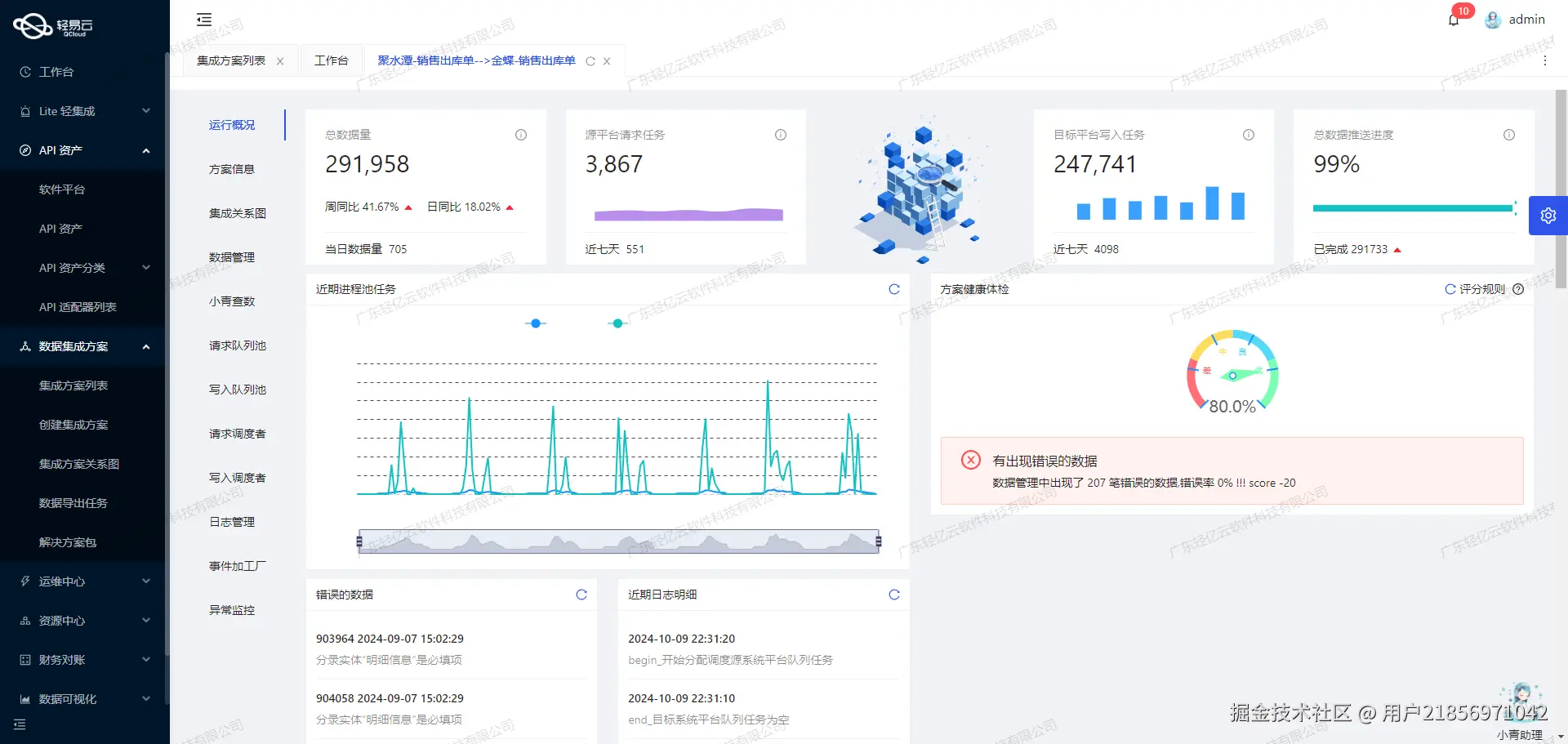 打通金蝶云星空数据接口