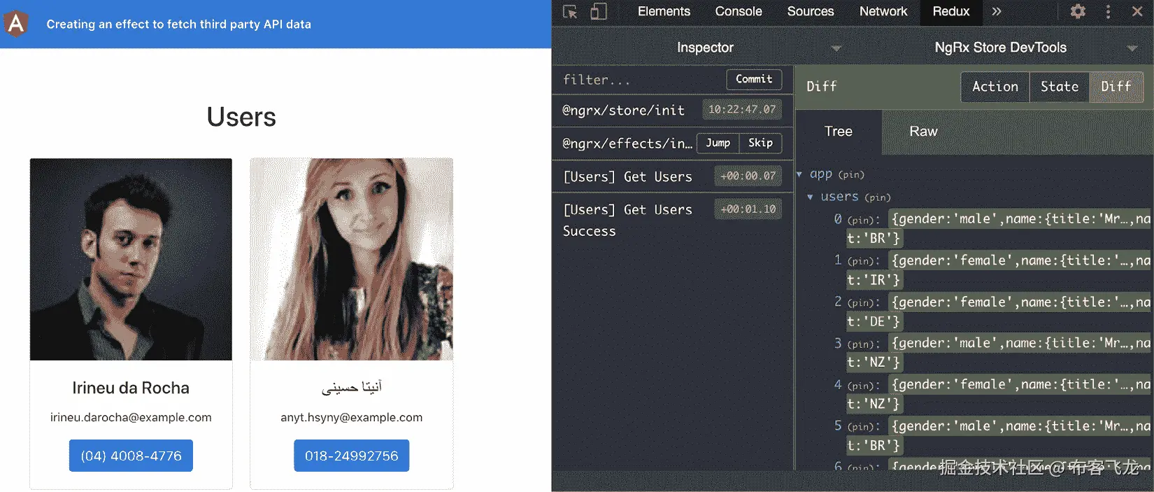 图 6.14 - GET_USERS_SUCCESS 动作将用户添加到状态