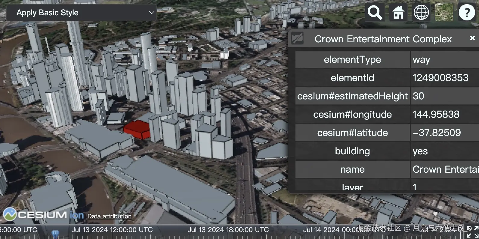 3D Tiles样式化 nameAttribute