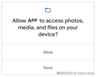 图 3. 当应用请求运行时权限时显示的系统权限提示.png