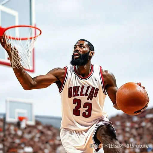 著名NBA球星詹姆斯打篮球