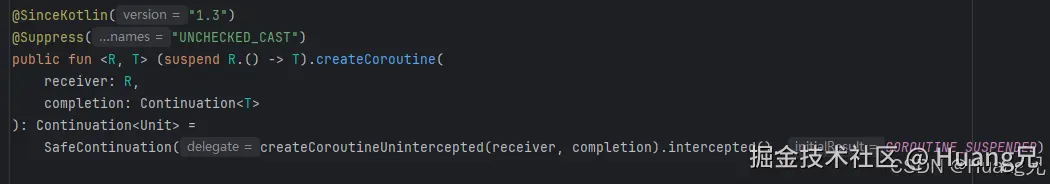 createCoroutine receiver