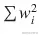 \sum {w}_i²