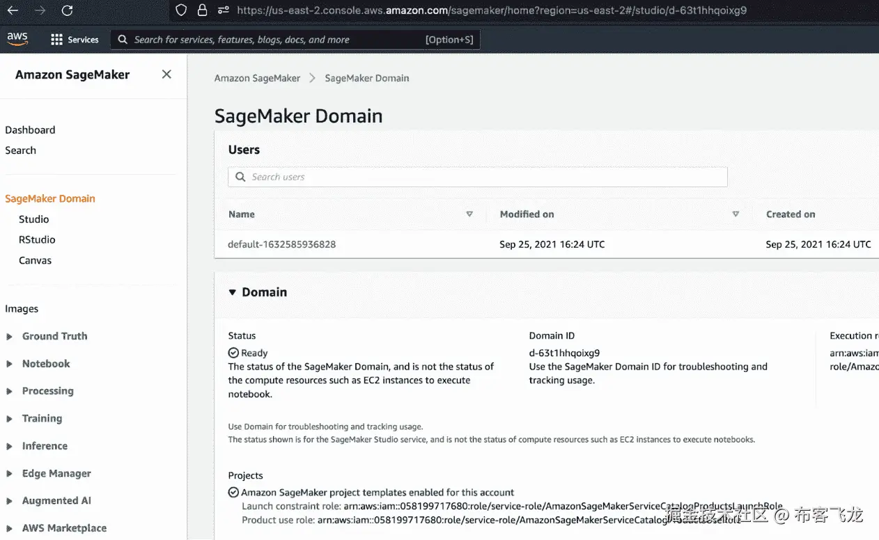 Figure 5.10 – The SageMaker web console