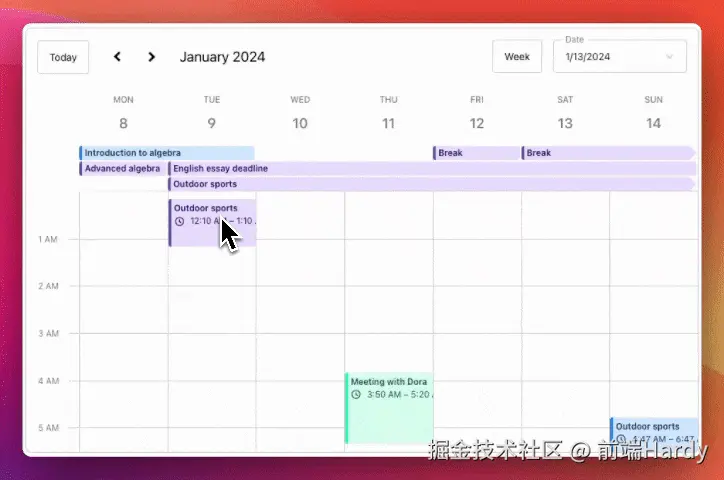 前端日历组件，要变天了？Schedule-X v4.6 彻底杀疯了