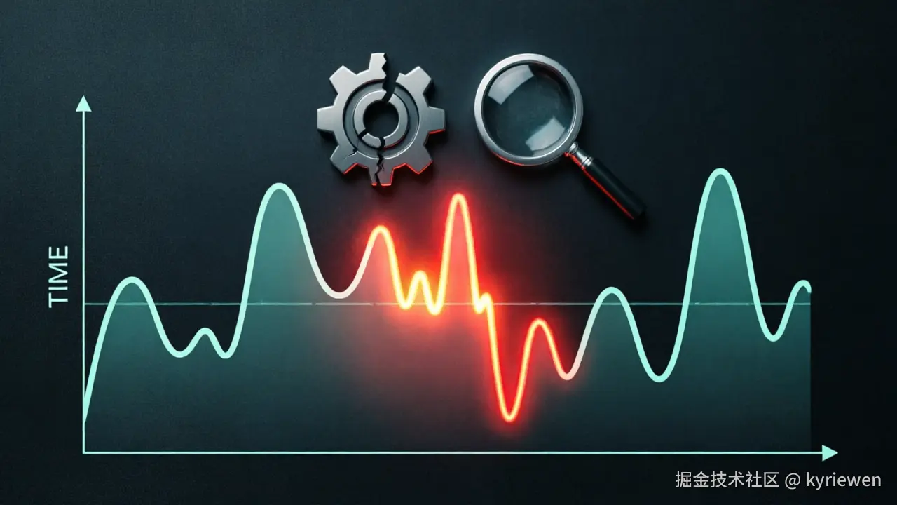 AI 服务质量波动示意图