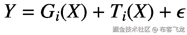 Y={G}_i(X)+{T}_i(X)+\epsilon