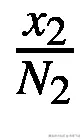 \frac{x_2}{N_2}