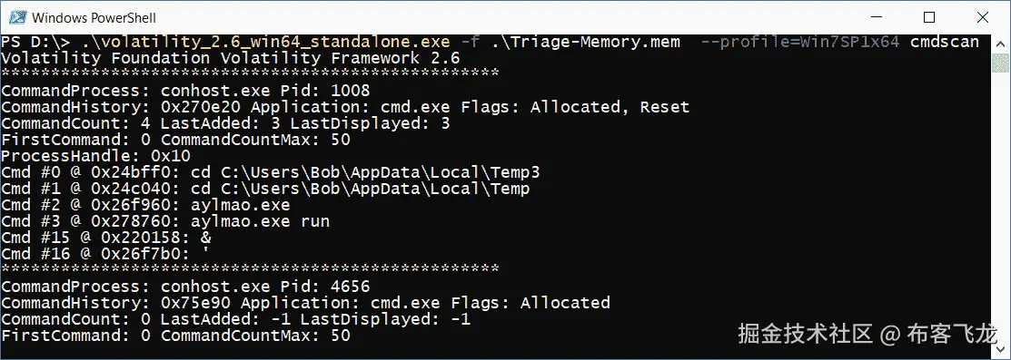 图 5.12 – cmdscan 输出