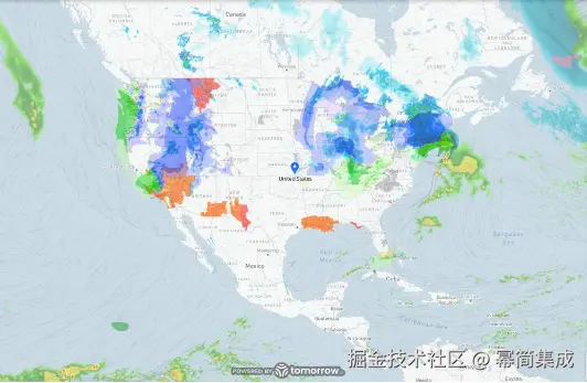 气象云图 - 美国