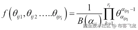 Prior and posterior using the Dirichlet distribution