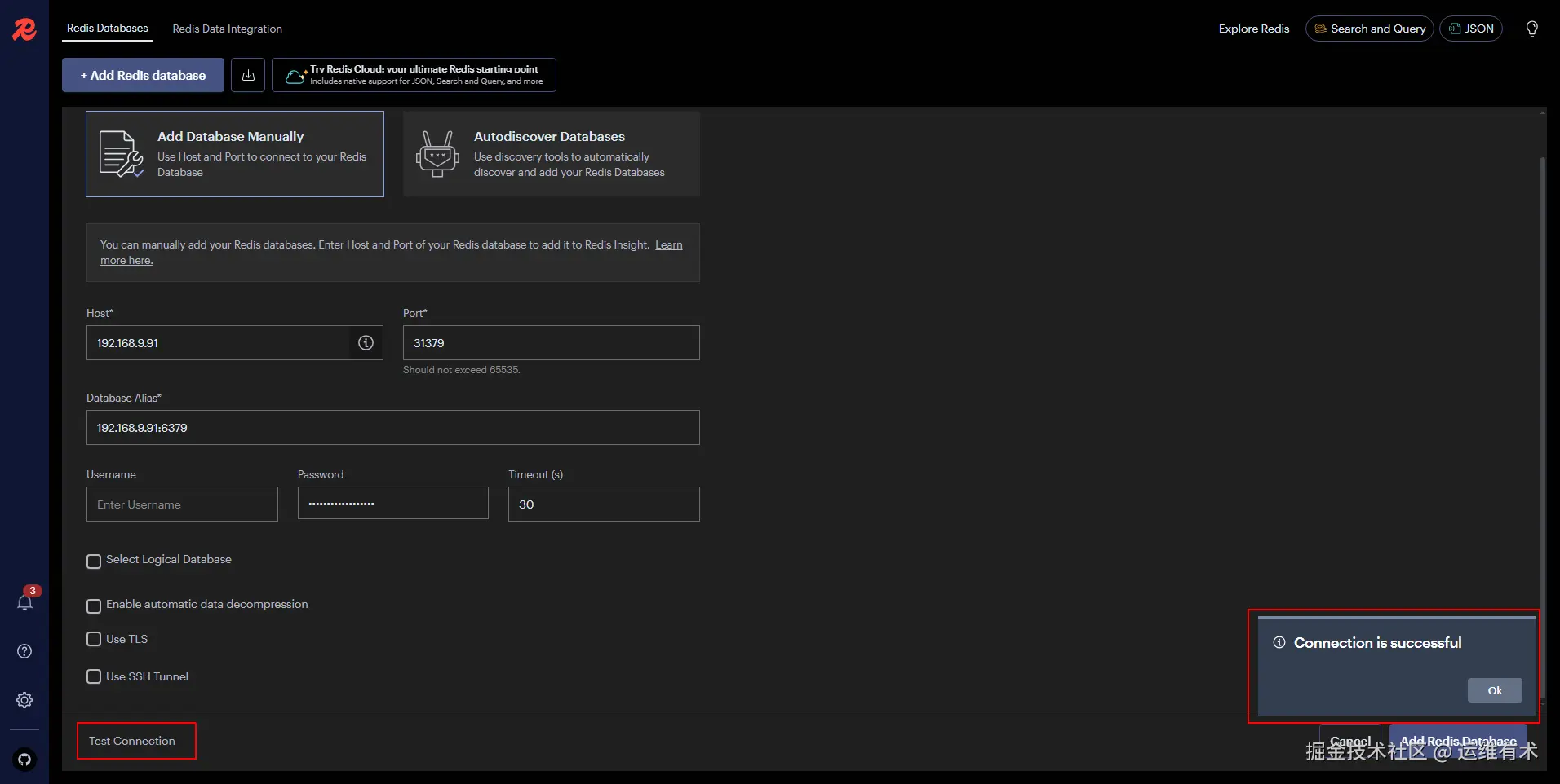 redisinsight-add-redis-databases-test