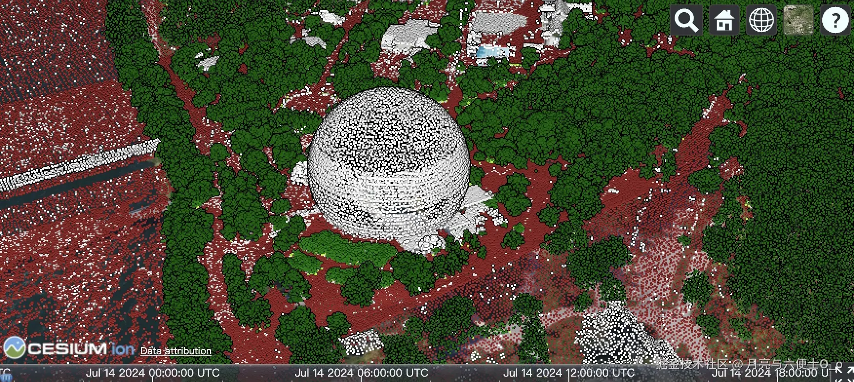 3D Tiles 样式 bioMuseumMontrealPointCloudClassified