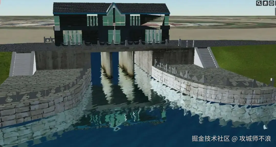 带流向以及水面倒影的水材质