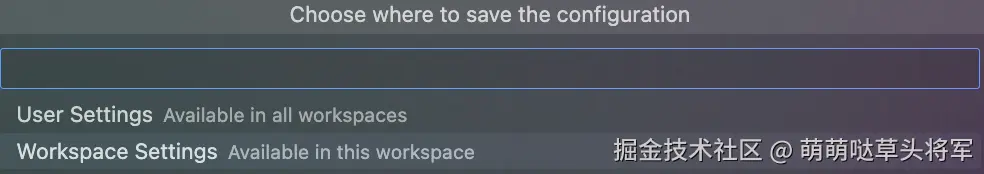 workspace settings