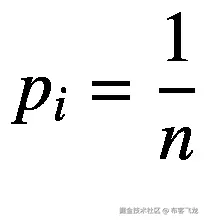 {p}_i=\frac{1}{n}