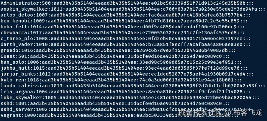 图 7.25 – NTLM 哈希值