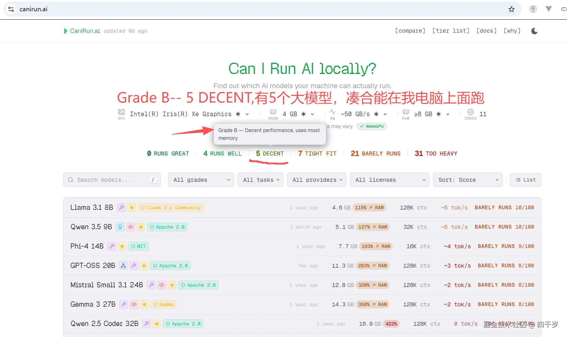 B级大模型-凑合能跑
